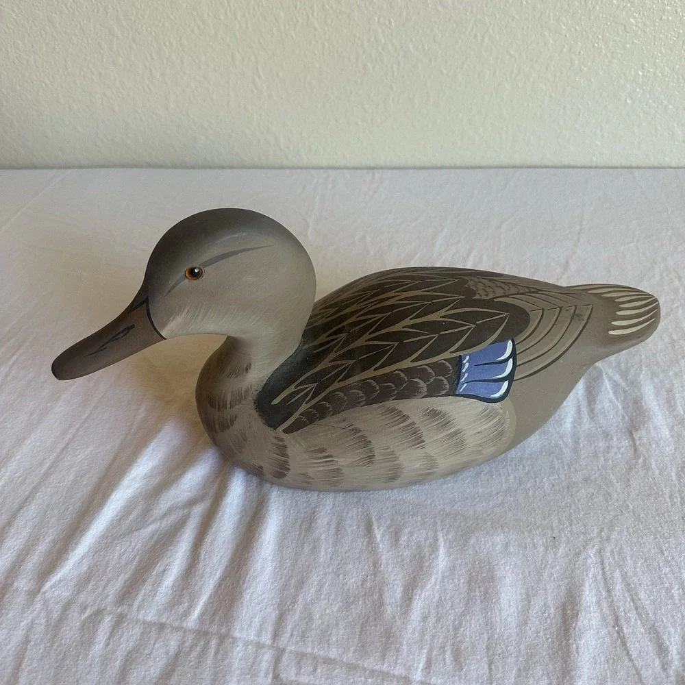 Vintage Hornick Bros Stoney Point Widgeon Duck Decoy Signed Raymond Hornick 1981